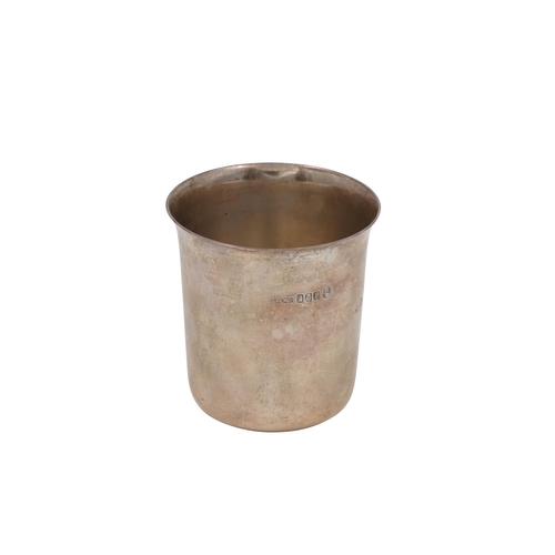 649 - AN IRISH HEAVY SILVER BEAKER, dated 1913, EEC hallmark