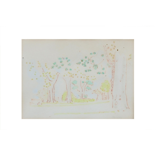 276 - MELANIE LE BROCQUOY HRHA (1919 - 2018), 'In the Park', watercolour, signed, Taylor Galleries label v... 