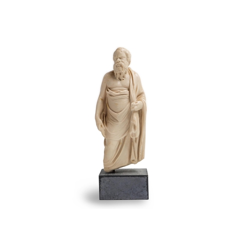 576 - A RESIN MODEL OF A GREEK PHILOSOPHER, 32cm high (including base)