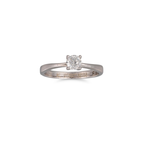 100 - A DIAMOND SOLITAIRE RING, 'Forever' diamonds, the brilliant cut diamonds mounted in 9ct gold, togeth... 