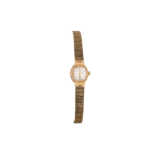 369 - A 9CT GOLD LADY'S VINTAGE WRIST WATCH, 14.7 g.