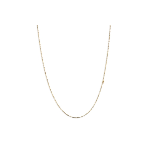 230 - A GOLD TRACE CHAIN, ca 25