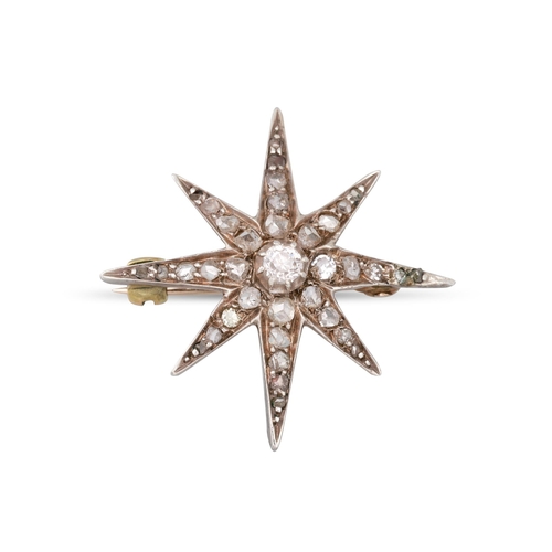 319 - A DIAMOND SET BAR BROOCH/PENDANT, mounted in gold. Estimated: weight of diamonds: 0.70 ct.