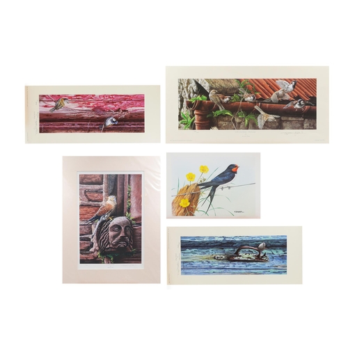 431 - A COLLECTION OF LIMITED EDITION PRINTS, by Jeremy Paul, featuring garden birds, etc.