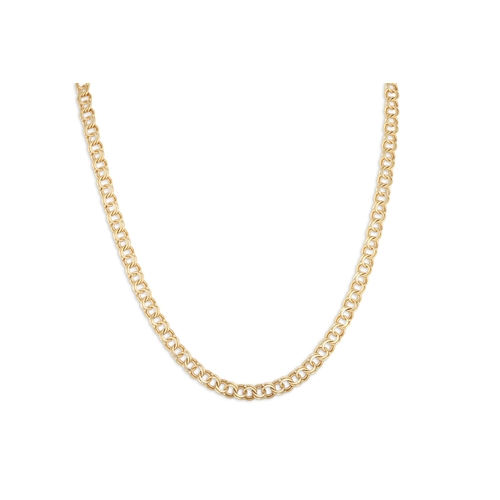 112 - A HEAVY 18CT GOLD NECK CHAIN, 46.3 g.