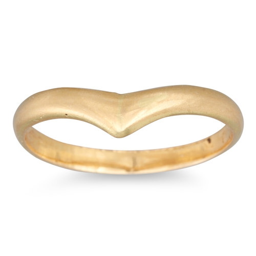 314 - A GOLD BAND RING, 1.9 g., size M