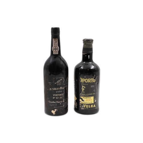 439 - VINTAGE PORT, Royal Oporto 1970, 1 Btl (label damaged), together with Quarles Harris 1970, 1 Btl (la... 