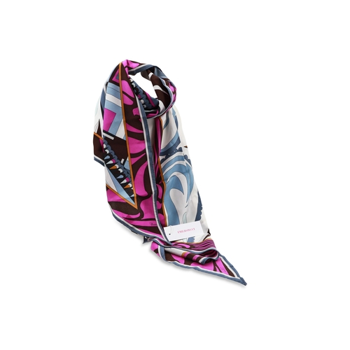 189 - AN EMILIO PUCCI FIRENZE SILK SCARF, long style