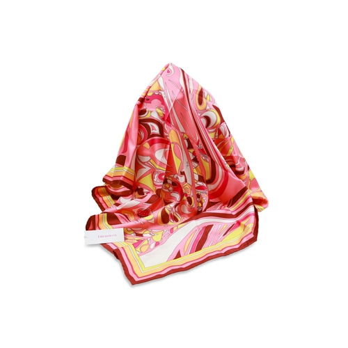 191 - AN EMILIO PUCCI FIRENZE SILK SCARF, square style