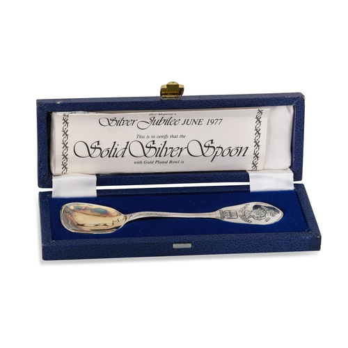 427 - A LARGE MISCELLANEOUS COLLECTION OF SILVER CUTLERY ETC. To include QEII 1977 commemorative silver sp... 