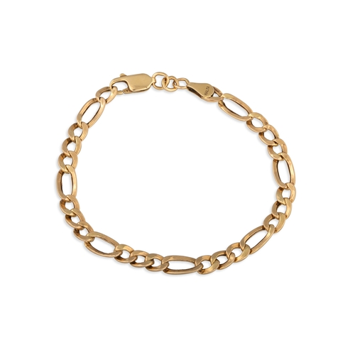 62 - A 14CT GOLD BRACELET, 3.3 g., together with a 9ct yellow gold bracelet 4.5 g.