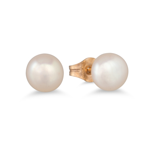 107 - TWO PAIRS OF CULTURED PEARL EARRINGS