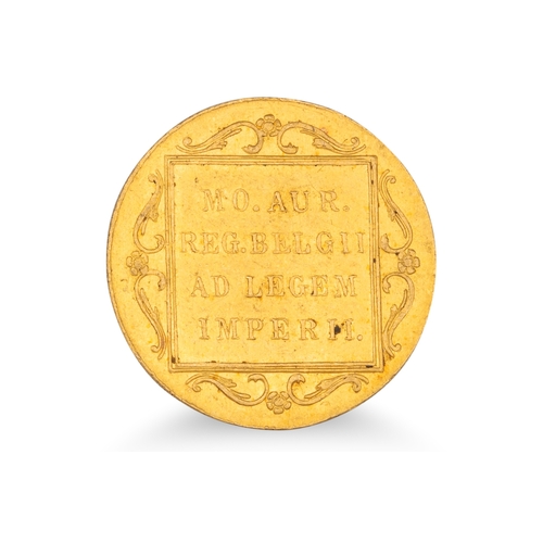 325 - A 1928 NETHERLANDS, 1 DUCAT COIN, 22 ct gold, 3.5 g.