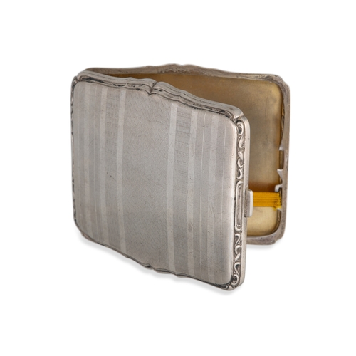 280 - A COLLECTION OF THREE ANTIQUE CONTINENTAL SILVER (.800) CIGARETTE CASES, total combined gross weight... 