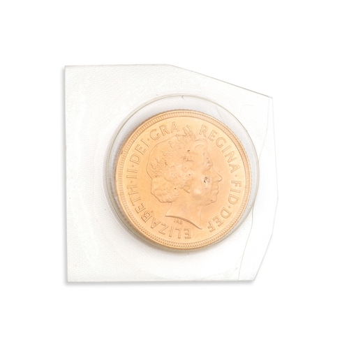 342 - A 2000 22CT GOLD FULL SOVEREIGN ENGLISH COIN, QEII, weight 8 g. 22 ct, brilliant UNC