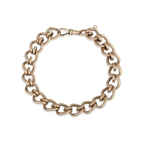 5 - A HEAVY 9CT GOLD CURB LINK BRACELET, lobster clasp, 37.21 g. 23 cm