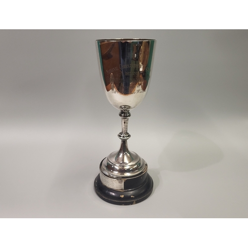 542 - A LARGE LATE VICTORIAN ANTIQUE STERLING SILVER (.925) TROPHY, ca 12