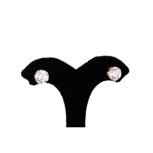 10 - THREE PAIRS OF EARRINGS, stone set, mounted in 9ct gold