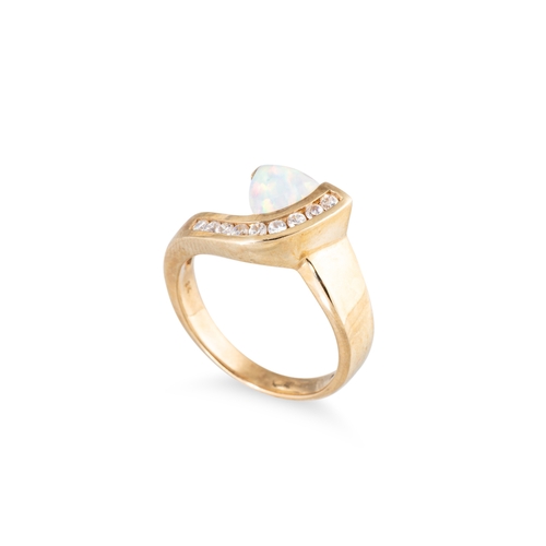 246 - A COLLECTION OF 9CT GOLD STONE SET JEWELLERY, 20 g.