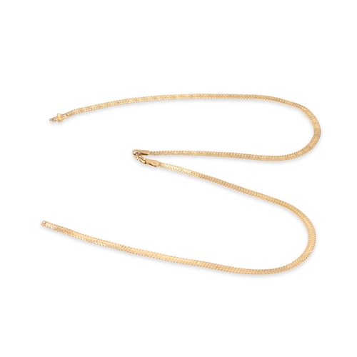 260 - A COLLECTION OF 9CT GOLD JEWELLERY ITEMS, earrings, a chain, etc., 14.7 g.