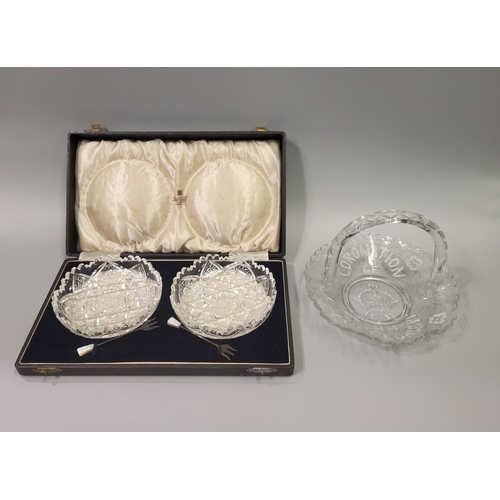 509 - A LARGE MISCELLANEOUS COLLECTION OF ANTIQUE TABLE WARE, to include two cased sets of six coffee bean... 