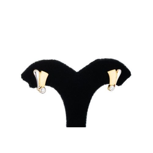 7 - THREE PAIRS OF STONE SET EARRINGS, mounted in 9ct gold