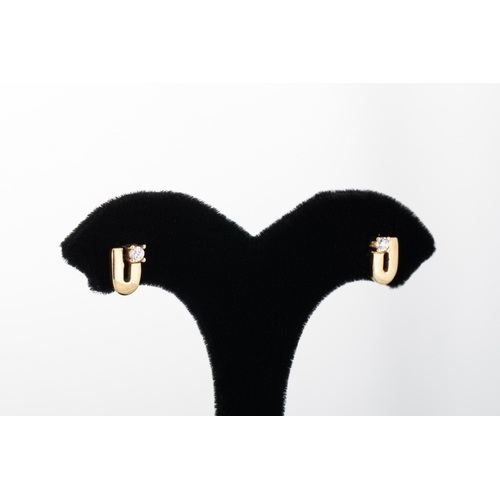 9 - THREE PAIRS OF EARRINGS, stone set, mounted in 9ct gold