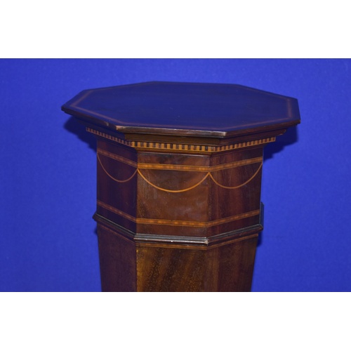 11 - Early Victorian Inlaid Torchere