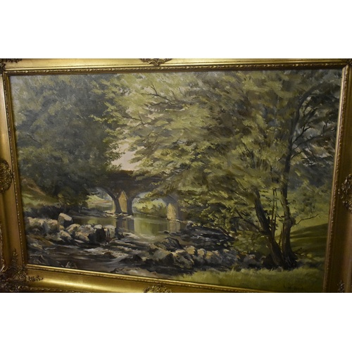 25 - Gilt Framed Oil On Canvas BY Alan Ardis