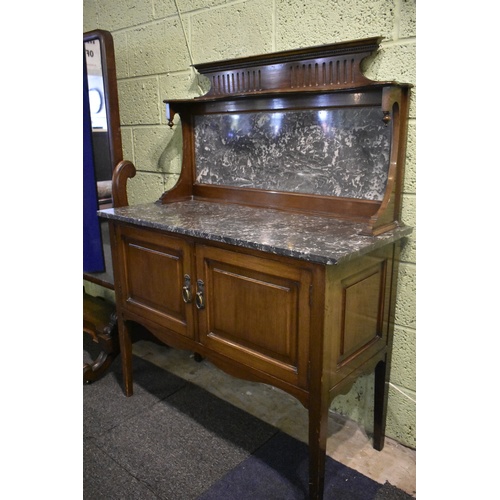 30 - Victorian Marble Topped Washstand