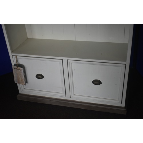 37 - CREAM BOAT SHELF OVER DRAWERS