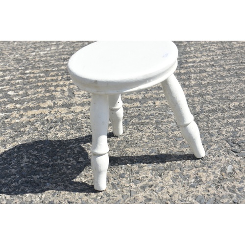 75 - SMALL PAINTED MILK STOOL