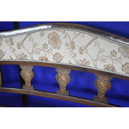 188 - TAPESTRY INLAID 2 SEATTER SETTEE