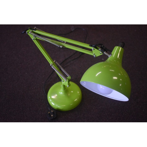 224 - GREEN ANGLE POISE LAMP