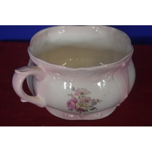 269 - FLORAL PATTERNED CHAMBER POT