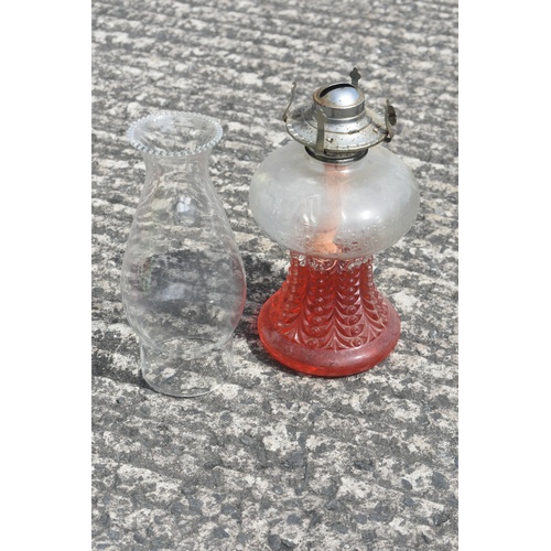 291 - OIL LAMP AND SHADE