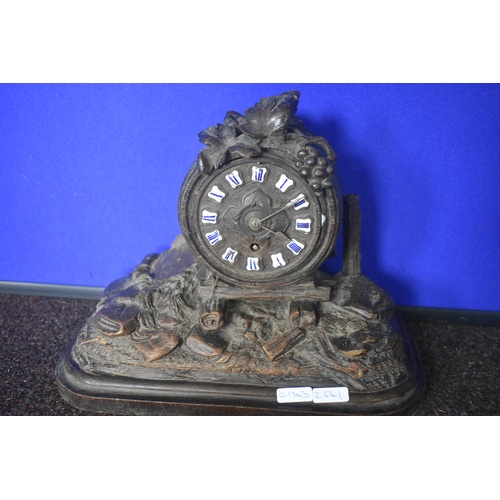 95 - BLACK FOREST MANTLE CLOCK