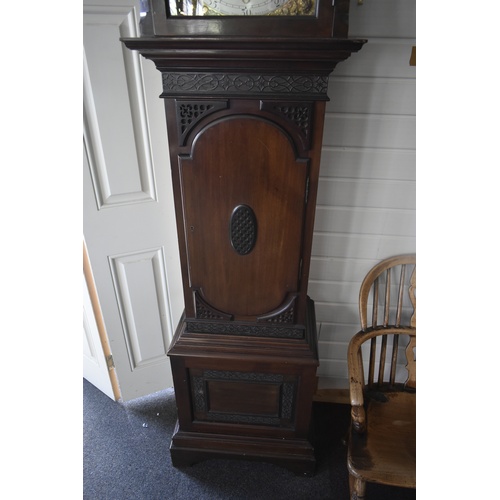 159 - Antique Regulator Grandfather Clock Cahoon Bro's Of Belfast (P.W.O)