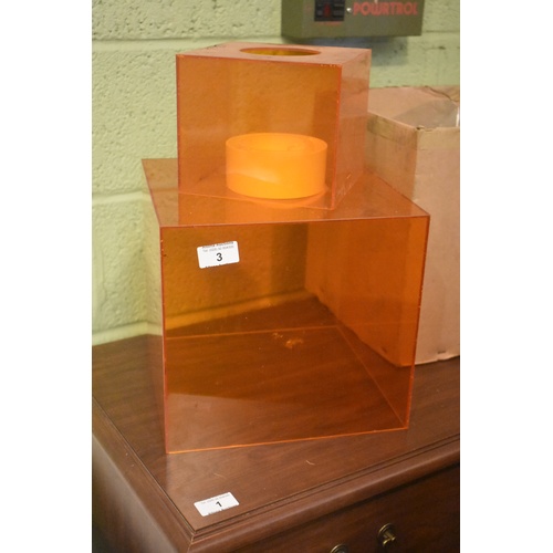 3 - RETRO LIGHT SHADES IN ORANGE