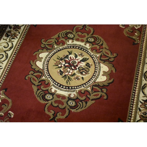 81A - LARGE RED PATTERNED RUG