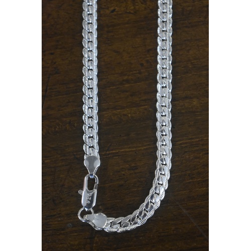 115 - SILVER HEAVY LINK CHAIN