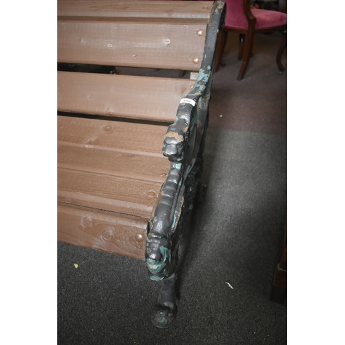 180 - VICTORIAN CAST IRON BENCH