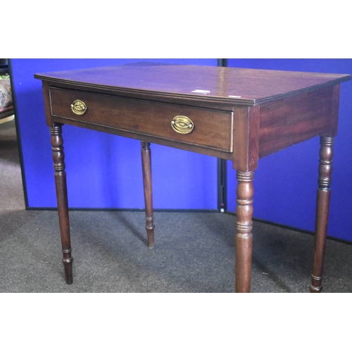 213 - REGENCY 1 DRAWER SIDE TABLE