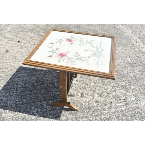 370 - EMBROIDERED TABLE FIRESCREEN