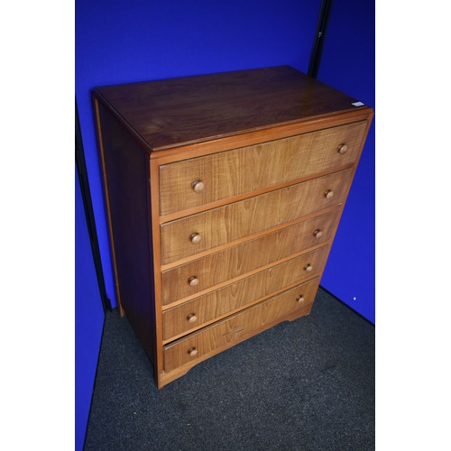 11 - MAHOGANY 5 DRAWER CHEST