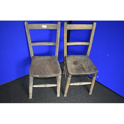 57 - 2 KIDS PINE CHAIRS