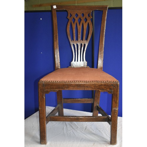 70 - GEORGIAN MAHOGANY CHAIR