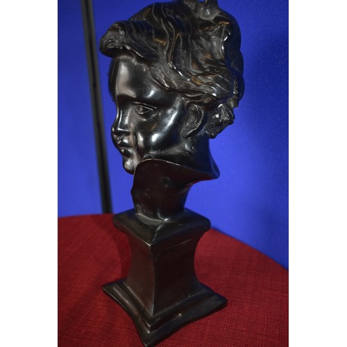 81 - BRONZE BUST OF A BOY