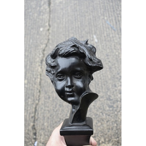 81 - BRONZE BUST OF A BOY