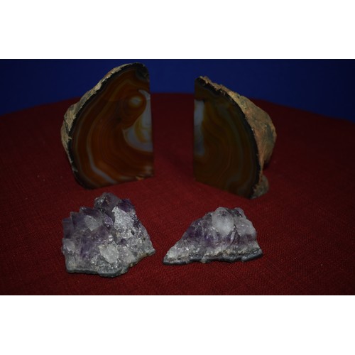 118 - MINERAL ROCKS/BOOKENDS